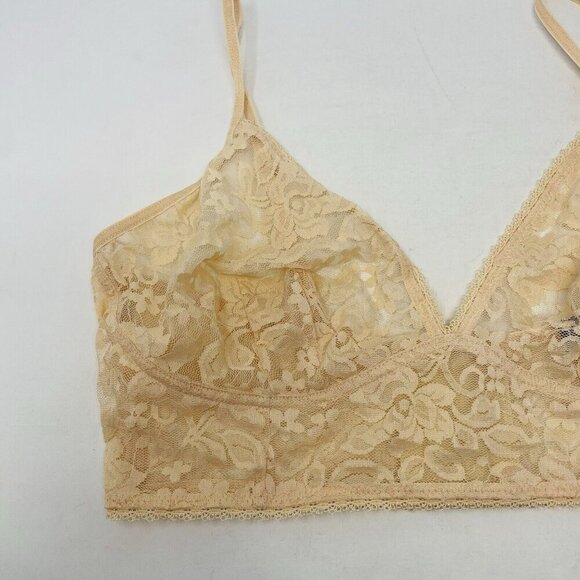 INC International Concepts Womens Medium Lace Bralette Lingerie Almond Latte 067 - Picture 3 of 6